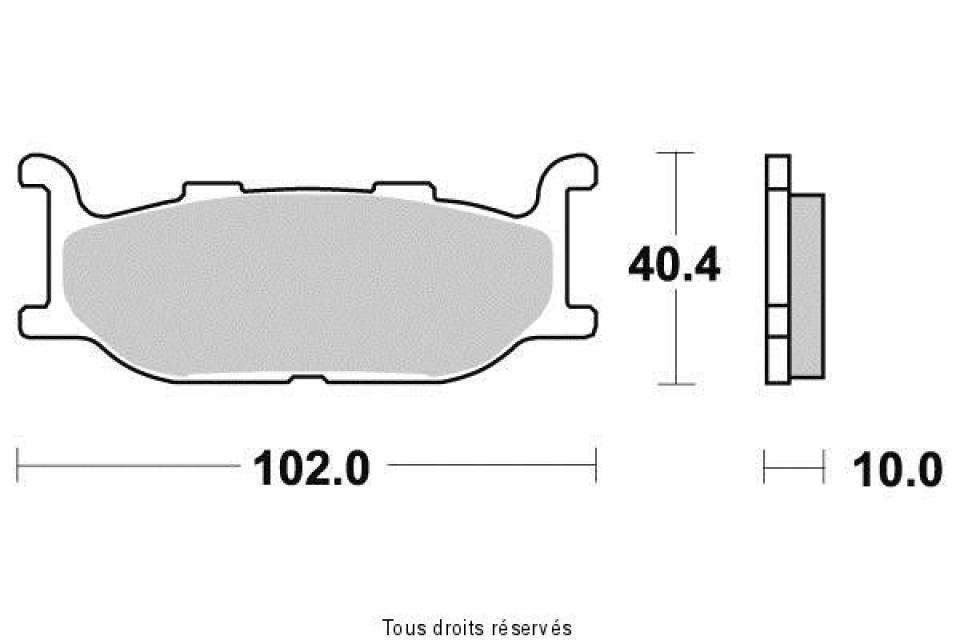 Plaquette de frein DUNLOPAD pour Moto Yamaha 1100 XV Virago 1994 à 1998 AVG / AVD Neuf