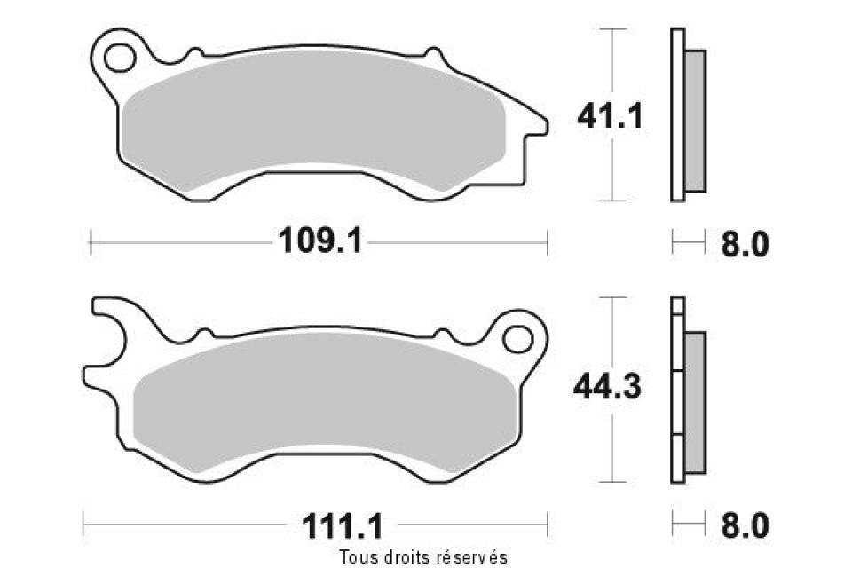 Plaquette de frein Tecnium pour scooter Honda 125 Pcx Esp 2012-2016 ME373 / AV Neuf