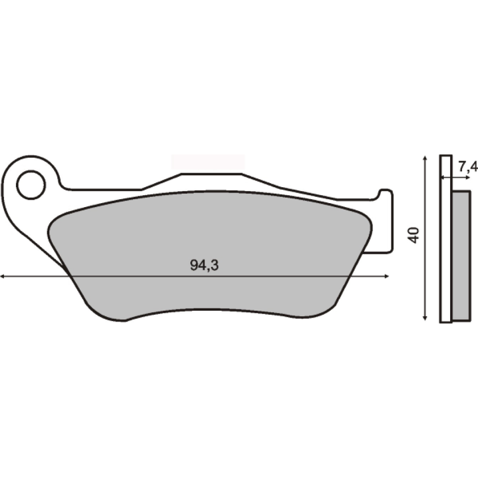 Plaquette de frein Sinter pour Scooter Yamaha 125 X-Max 2006 à 2009 SE321 / AV Neuf