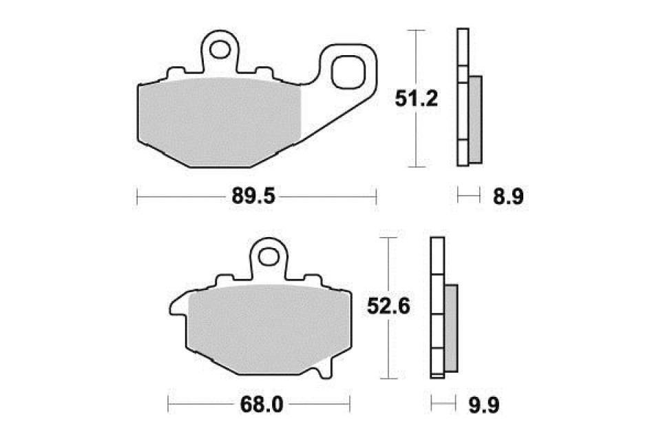 Plaquette de frein Ferodo pour Moto Kawasaki 600 ZZR 2006 ZX600EEA / AR Neuf