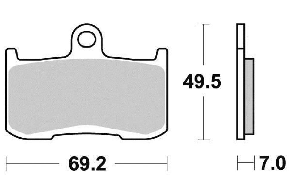 Plaquette de frein Ferodo pour Moto Triumph 675 Street triple 2015 à 2016 SMTTTL4366 / AV Neuf