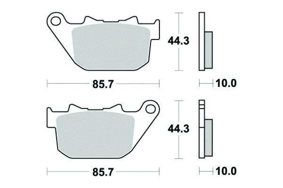 Plaquette de frein Ferodo pour Moto Harley Davidson 883 Xl C Sportster Custom 2004 à 2010 AR Neuf