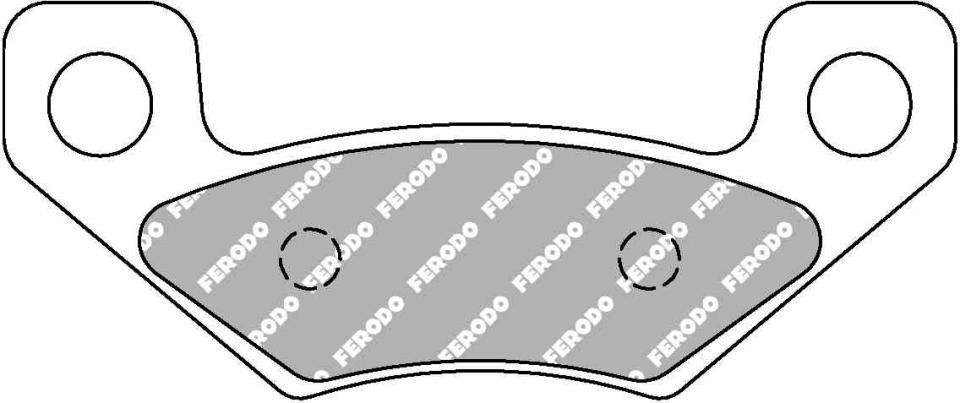 Plaquette de frein Ferodo pour Quad CAN-AM 450 DS X XC 2009 à 2015 AR Neuf
