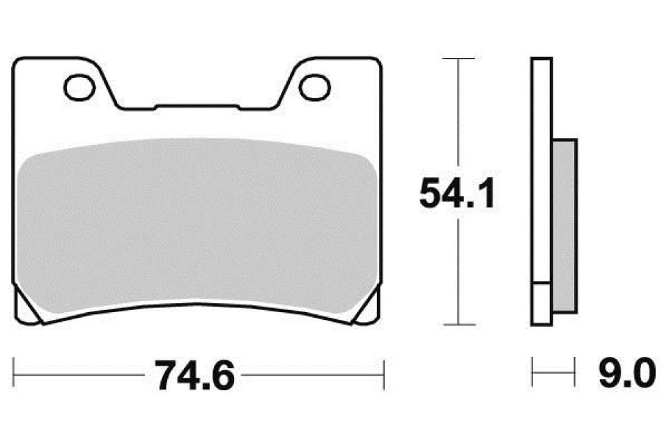 Plaquette de frein Ferodo pour Moto Yamaha 850 TRX 1996 à 1999 4UN / AV Neuf