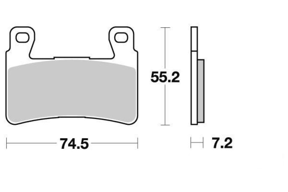 Plaquette de frein Ferodo pour Moto Honda 900 CBR 2002 à 2003 SC50B / AV / FDB2079EF Neuf