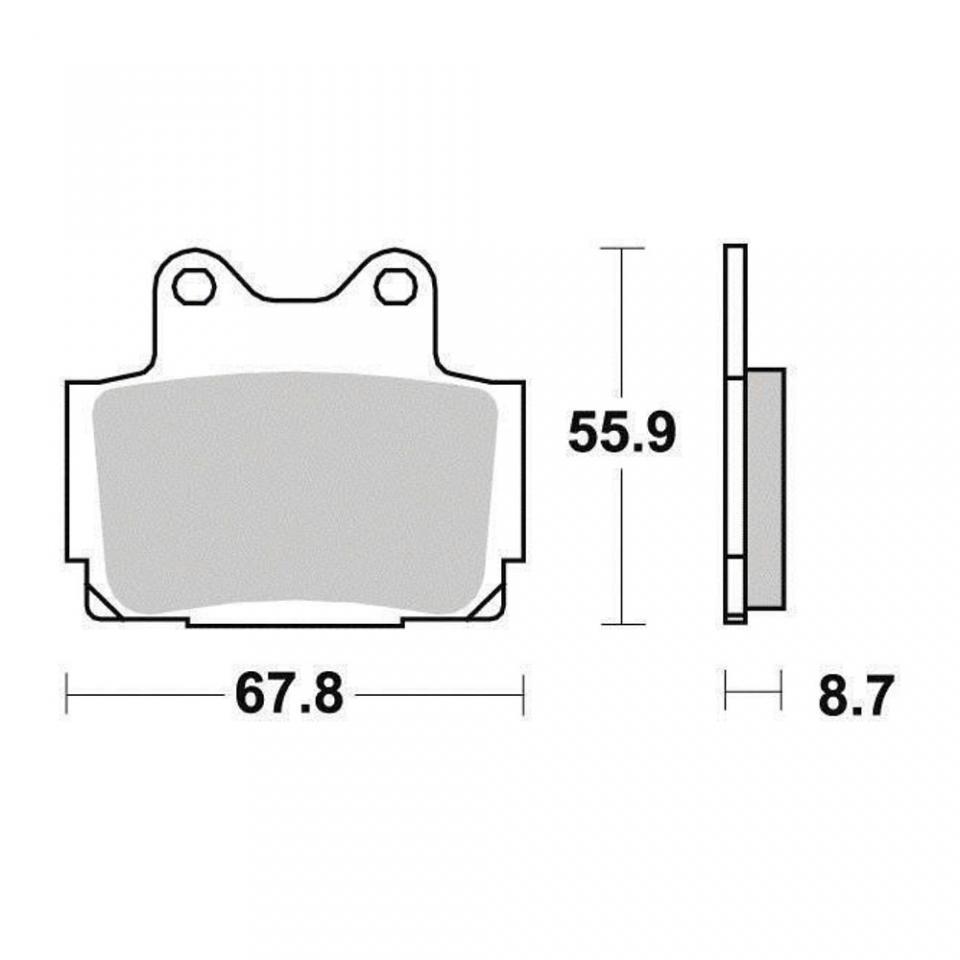 Plaquette de frein Ferodo pour Moto Yamaha 250 TDR 1988 à 1992 AR Neuf