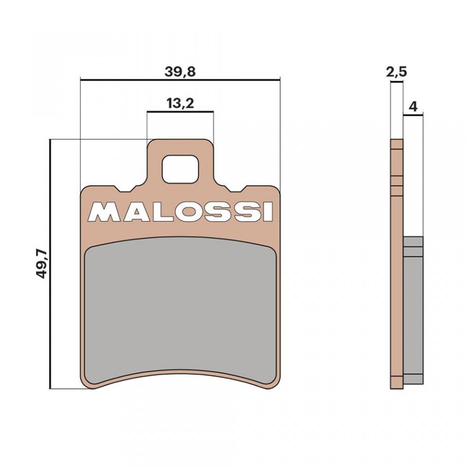Plaquette de frein Malossi pour Scooter Gilera 50 Stalker 1997 à 2017 6215007S Neuf