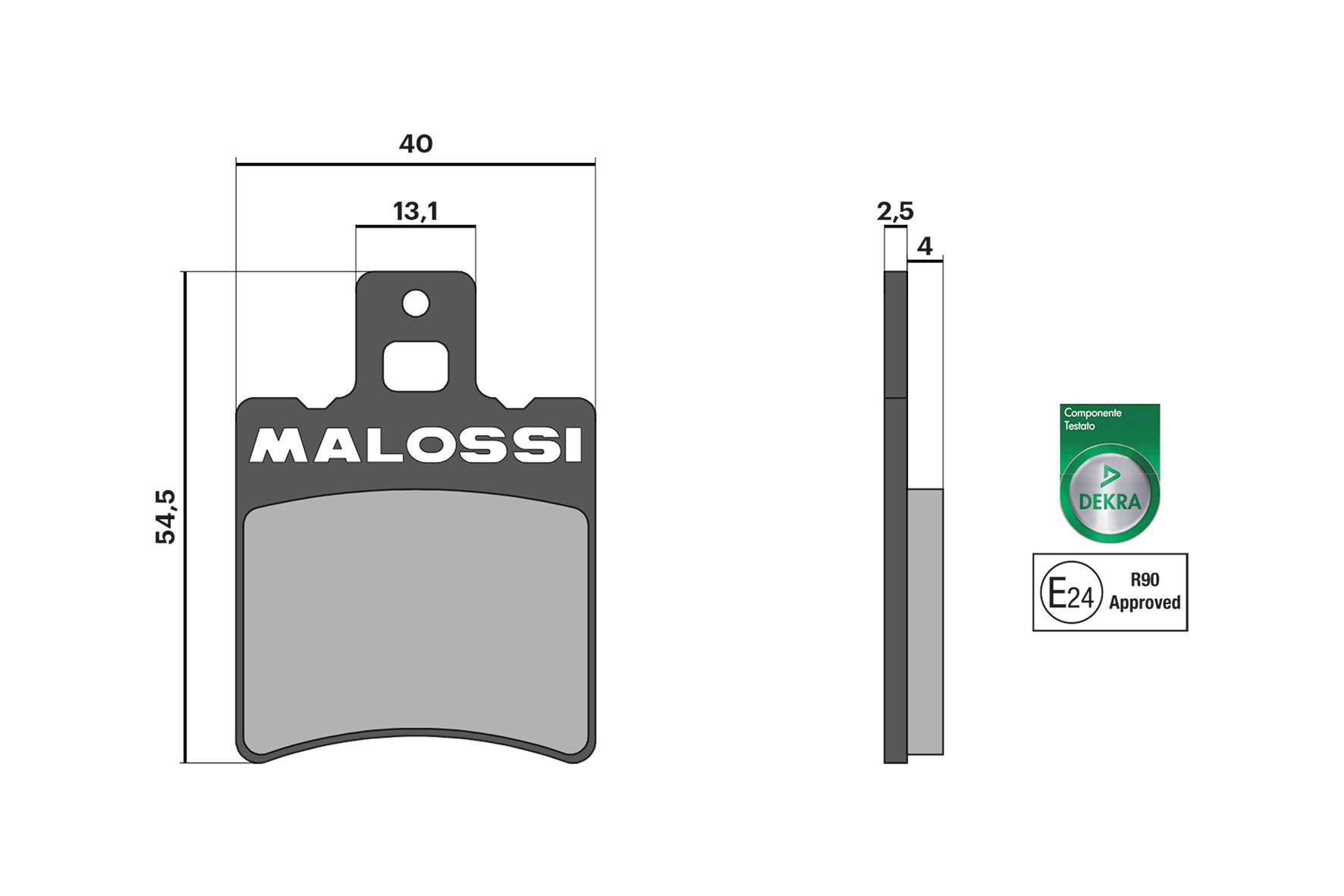 Plaquette de frein Malossi pour Scooter Aprilia 50 SR R FACTORY INJECTION 2010 à 2016 AV Neuf