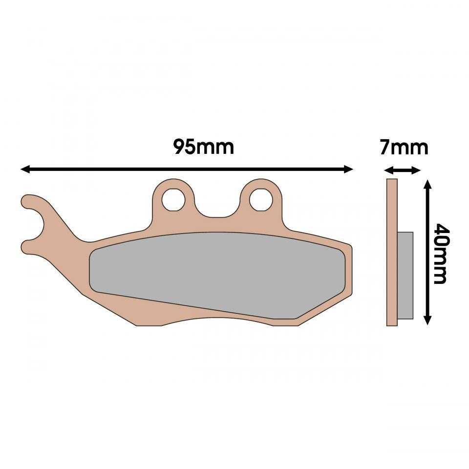 Plaquette de frein Malossi pour Moto Peugeot 50 XR6 2002 à 2020 Neuf