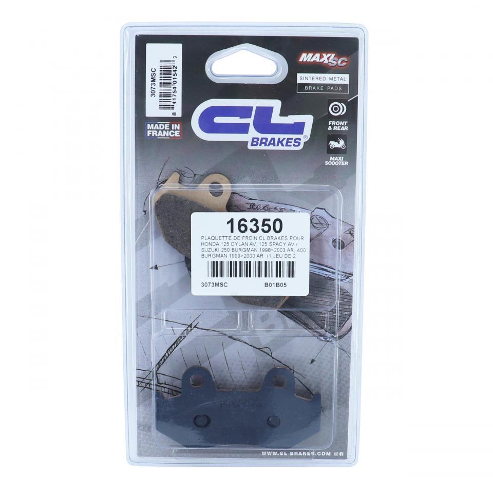 Plaquette de frein CL BRAKES pour Scooter Suzuki 250 Burgman 1996 à 2003 Neuf