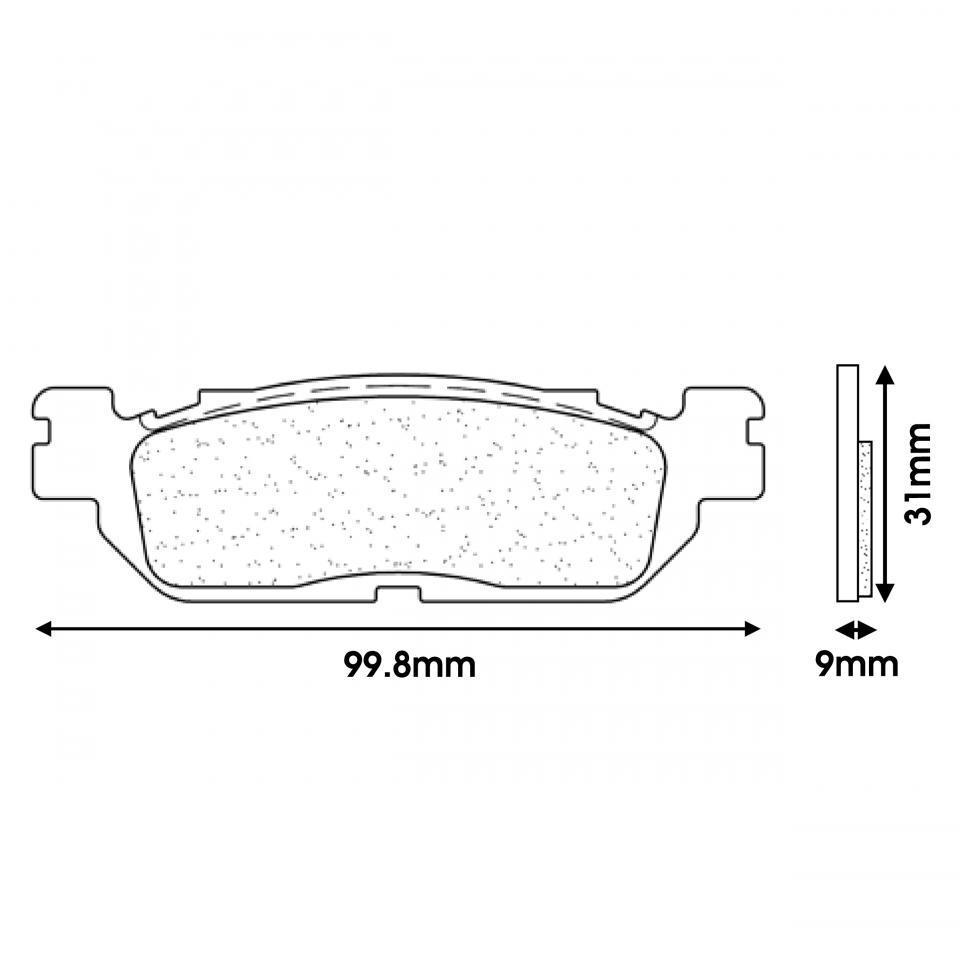 Plaquette de frein CL BRAKES pour Scooter Yamaha 125 Xmax 2011 à 2020 Neuf