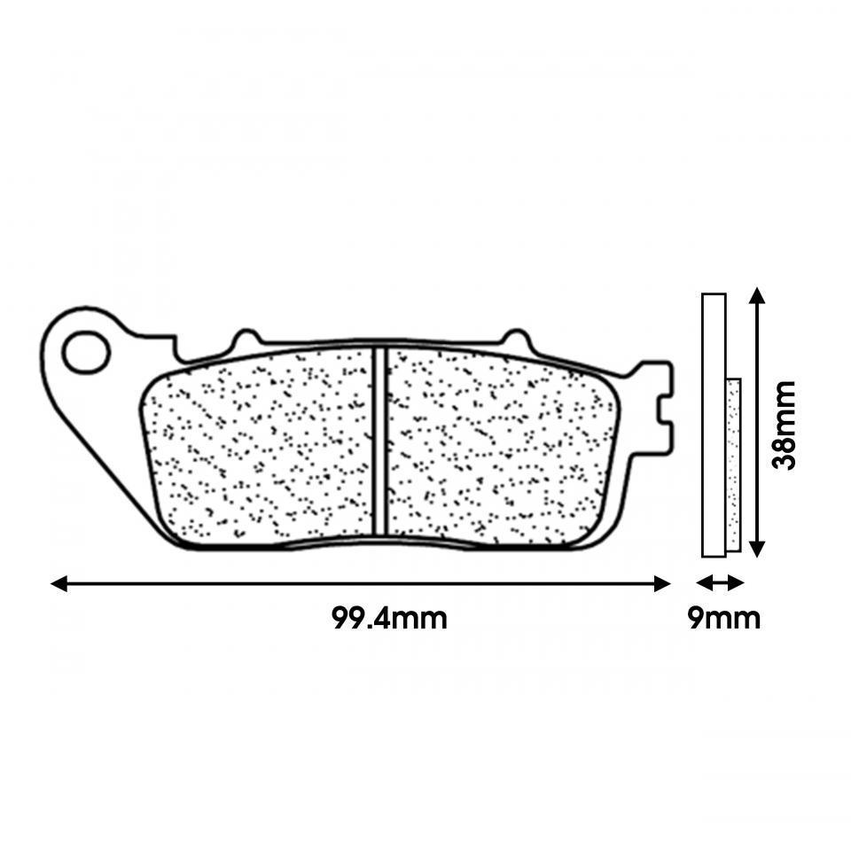 Plaquette de frein CL BRAKES pour Moto Honda 1200 Vfr X Crosstourer Après 2012 Neuf