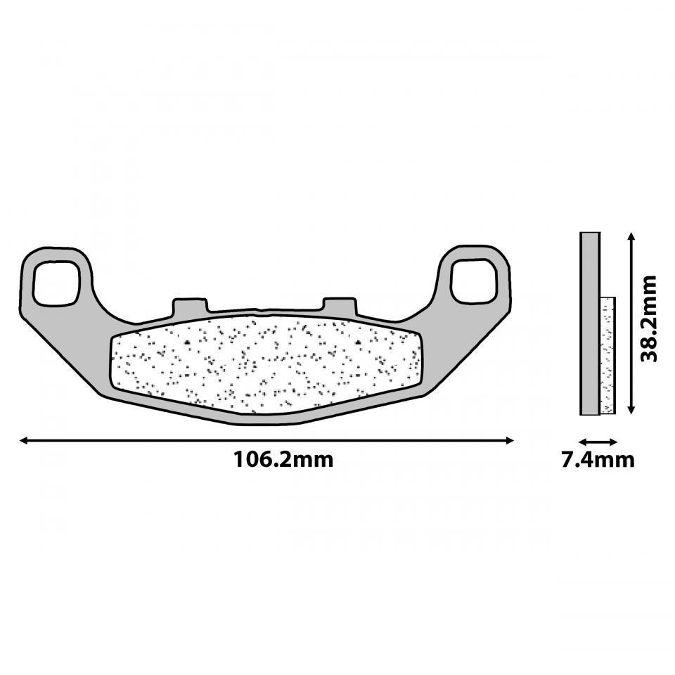 Plaquette de frein CL BRAKES pour Moto Kawasaki 400 GPZ 1989 à 2020 Neuf