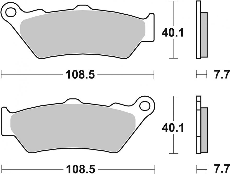 Plaquette de frein SBS pour Moto BMW 700 F 2013 à 2016 E8GS/K70 Neuf en destockage