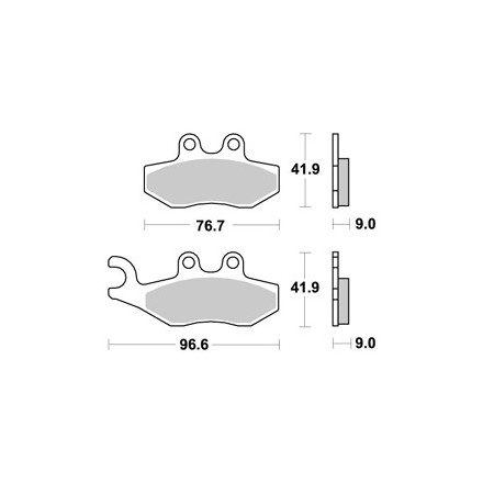 Plaquette de frein AP Racing pour Scooter Piaggio 350 MP3 MAXI SPORT EURO4 2018 à 2020 AR Neuf