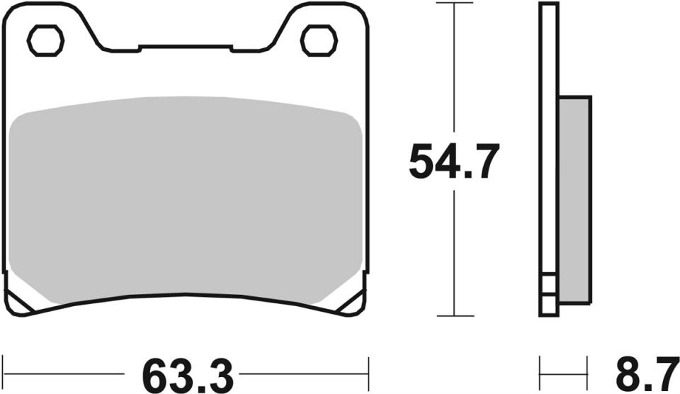 Plaquette de frein AV 555HF SBS pour moto Yamaha 1100 FJ 1983 à 1985 Neuf