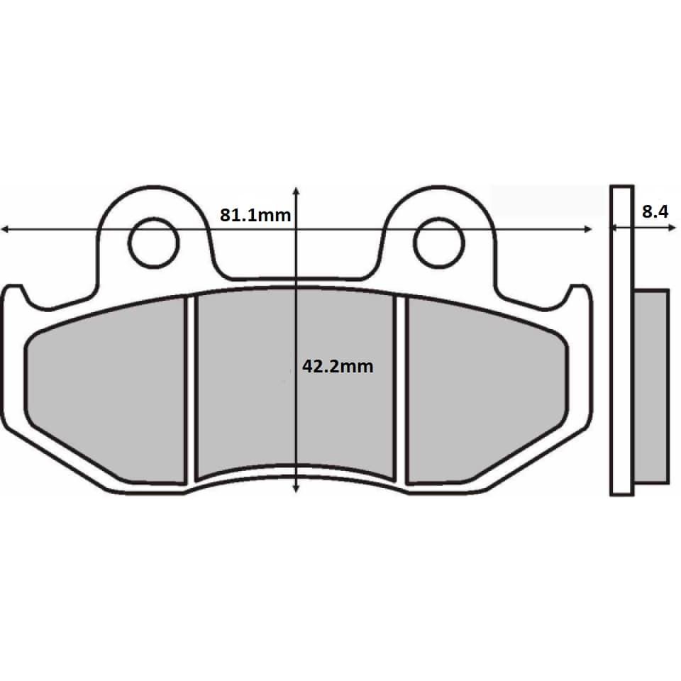 Plaquette de frein Sarkany pour Moto Honda 125 CR 1984 à 1986 JE010 / AV Neuf