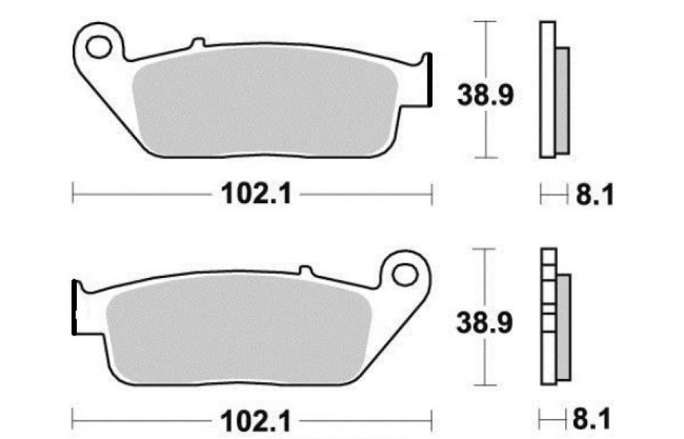 Plaquette de frein Brembo pour Moto Triumph 1200 Thruxton 2016 à 2020 AVG / AVD Neuf