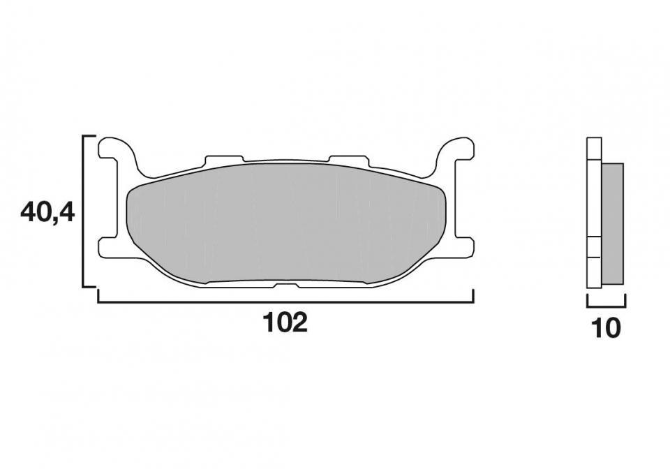 Plaquette de frein Brembo pour moto Yamaha 650 Xvs A Dragstar Classic 1997-98 AV