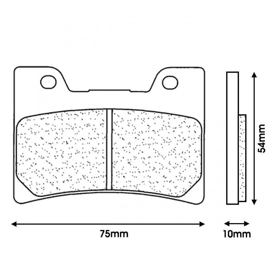 Plaquette de frein Brembo pour moto Yamaha 850 TDM 1996 à 2001 AV Neuf