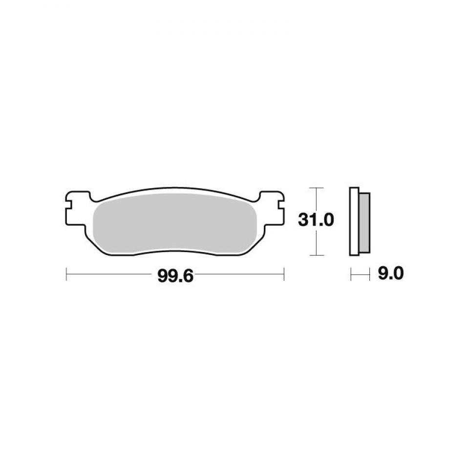 Plaquette de frein SBS pour moto Yamaha 600 R6 1999 à 2002 728LS Neuf