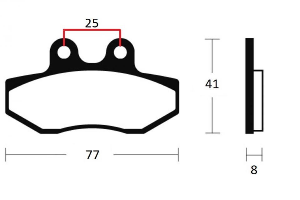 Plaquette de frein pour Moto Beta 50 RK6 1994 à 1998 Neuf