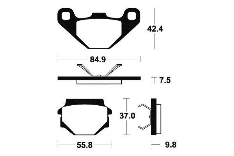 Plaquette de frein Bendix pour moto Husqvarna 250 WR 1987-1990 MO192 Neuf