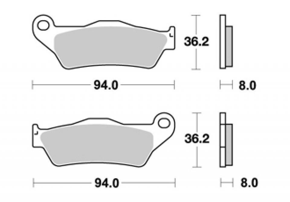 Plaquette de frein AP Racing pour moto Beta 50 RK6 1997 à 2000 LMP271 OR Neuf