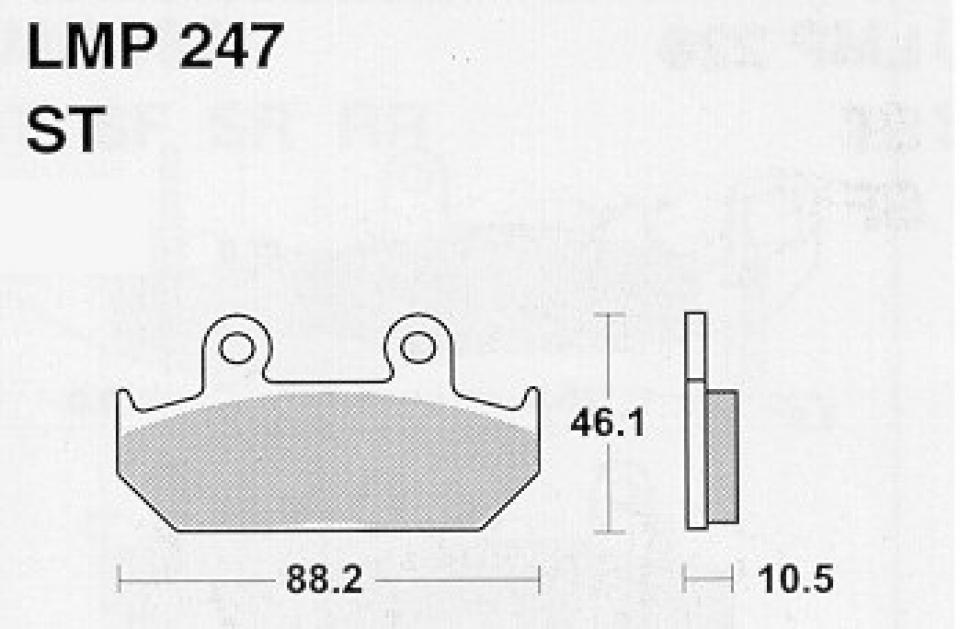 Plaquette de frein AP Racing pour moto Honda 650 Dominator 1988-1992 LMP247ST Neuf