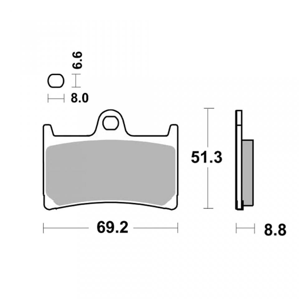 Plaquette de frein AP Racing pour moto Yamaha 900 TDM 2002 LMP234SF Neuf