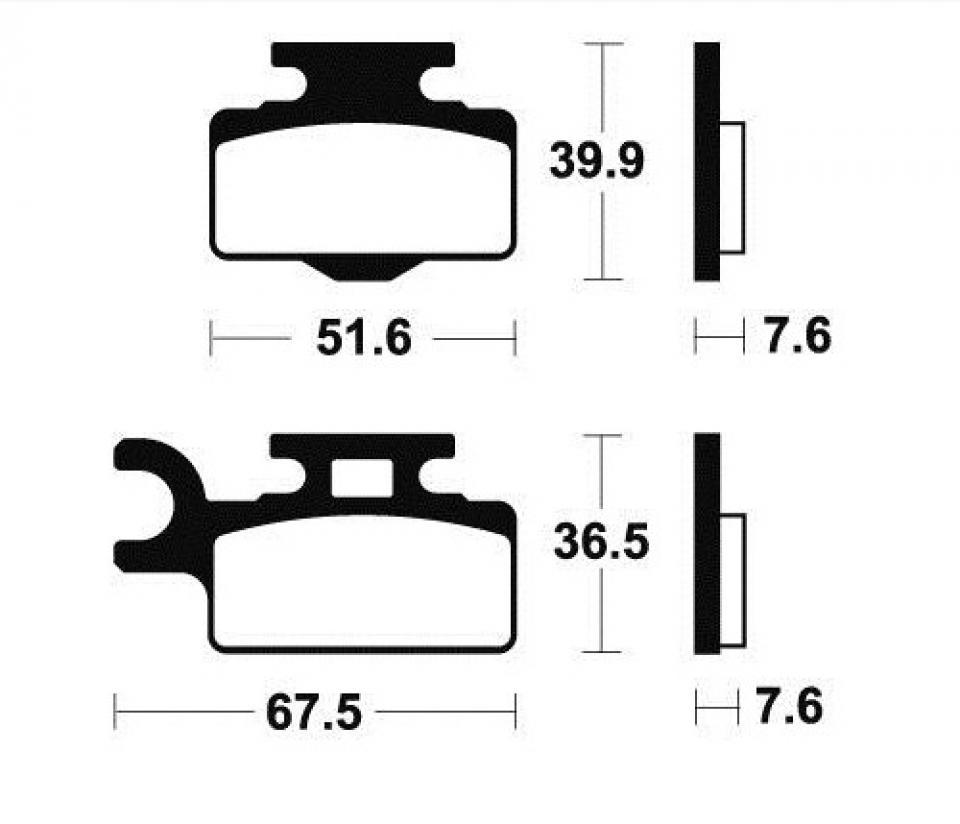 Plaquette de frein DP Brakes pour Moto Suzuki 65 RM 2003 à 2008 Neuf