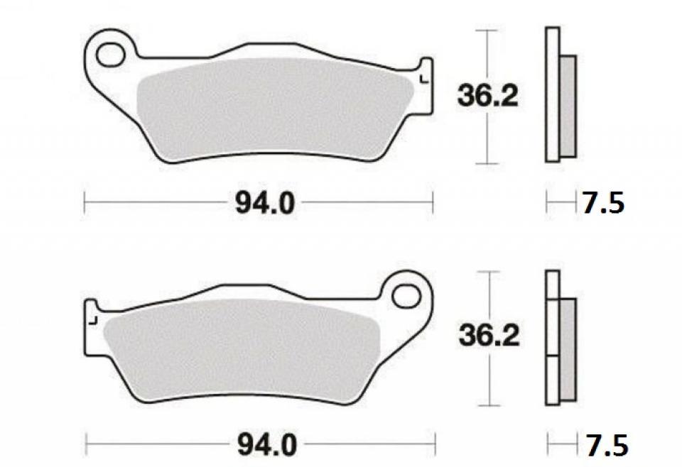 Plaquette de frein Factor Brakes pour scooter Aprilia 850 SRV 2012-2016 FA181TT Neuf