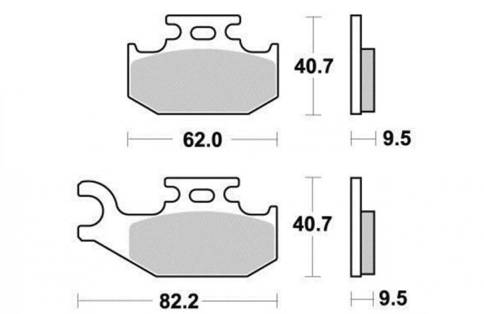 Plaquette de frein Factor Brakes pour Quad Suzuki 450 Kingpour Quad 2007-2012 FA317TT Neuf