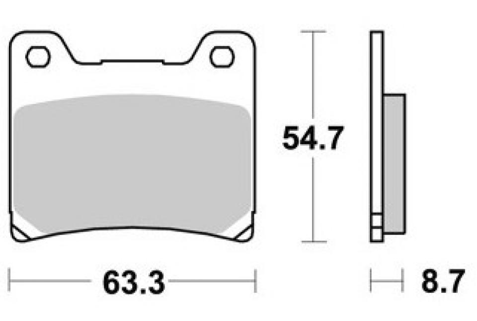 Plaquette de frein Carbone Lorraine pour moto Yamaha 1100 XV Virago 1986-2000 SD15009