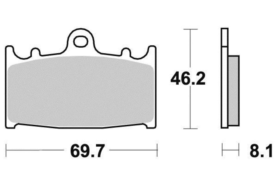 Plaquette de frein Perftec pour Moto Kawasaki 1200 Zzr S 2002 à 2005 AVG / AVD Neuf