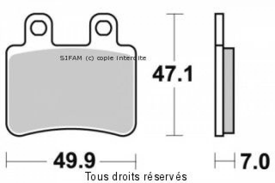 Plaquette de frein Sifam pour Scooter Peugeot 250 Geopolis - Ajp Avec Abs 2006 à 2012 AR Neuf