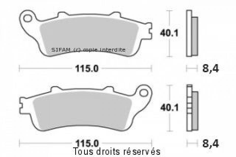 Plaquette de frein Sifam pour Scooter Honda 250 FES Foresight 1997 à 2005 AV Neuf