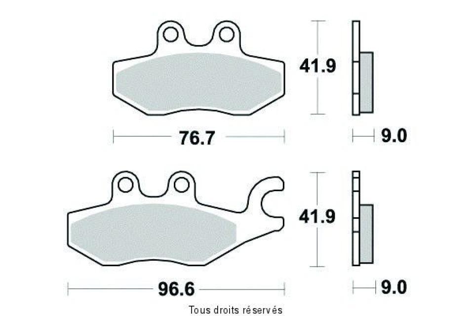 Plaquette de frein Sifam pour Scooter Piaggio 400 X Evo Ie 2007 à 2011 AVD Neuf