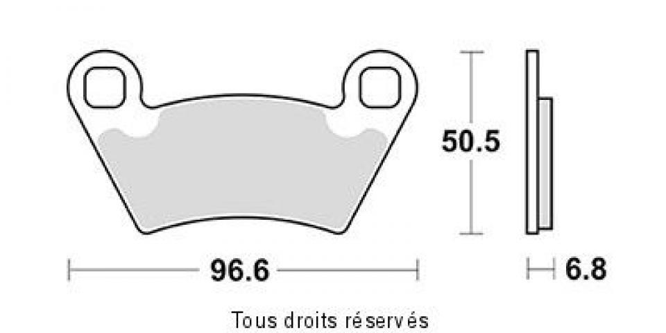 Plaquette de frein Sifam pour Quad Polaris 900 Ranger Xp Rzr Efi 2012 à 2020 ARG / ARD Neuf