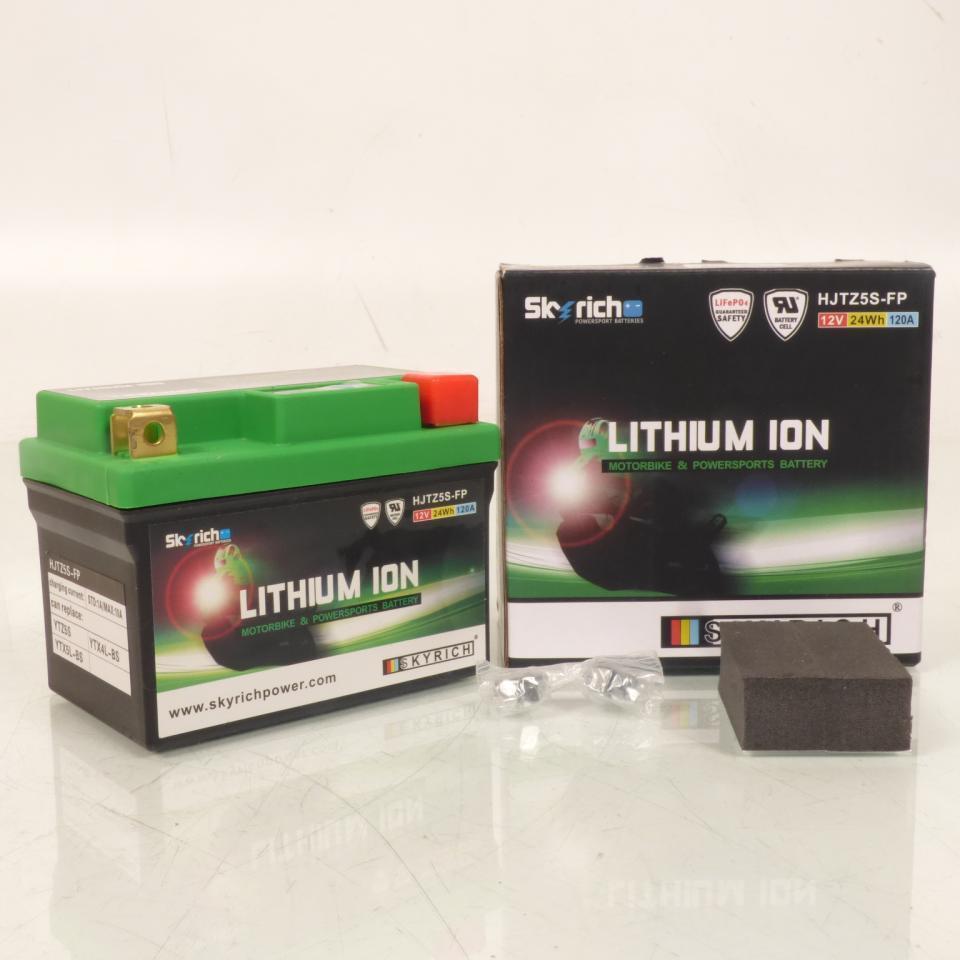 Batterie Lithium Skyrich pour Scooter Derbi 50 GP1 2001 à 2004 YTZ5S-BS / 12,8V 1,6Ah Neuf