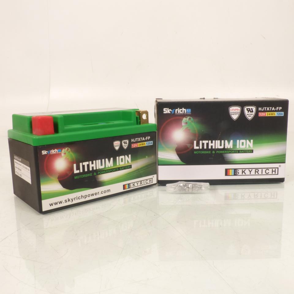 Batterie Lithium Skyrich pour Scooter Kymco 50 Agility City 4T 2014 à 2016 YTX7A-BS HJTX7A-FP / 12V 2.4Ah Neuf