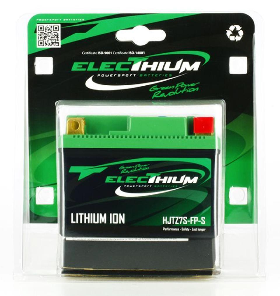 Batterie Lithium Electhium pour Quad Yamaha 250 YFM R Raptor 2008 à 2013 YTZ7S-BS / 12V 6Ah Neuf