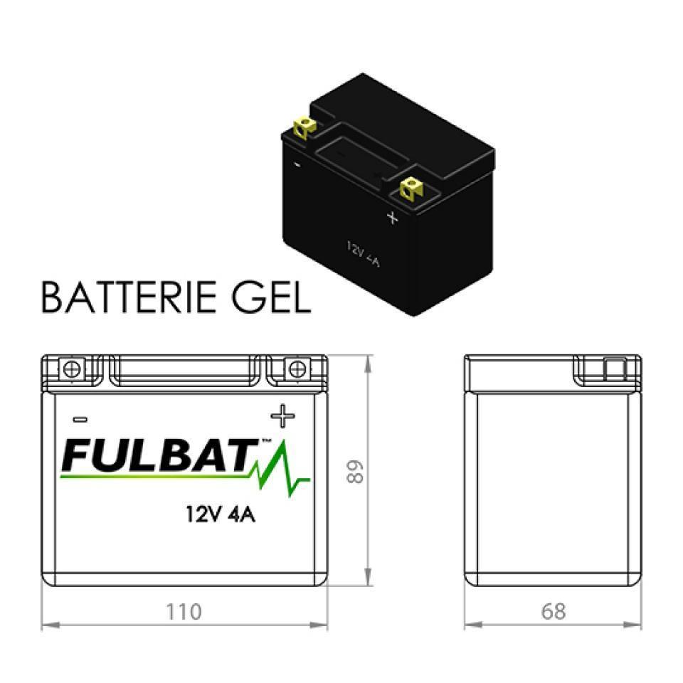 Batterie SLA Fulbat pour Scooter Peugeot 50 VIVACITY 3 4T 2010 à 2019 Neuf