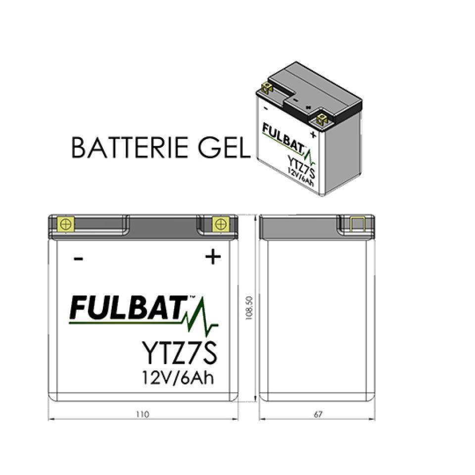 Batterie SLA Fulbat pour Moto Gas gas 250 EC-F 2010 à 2015 Neuf