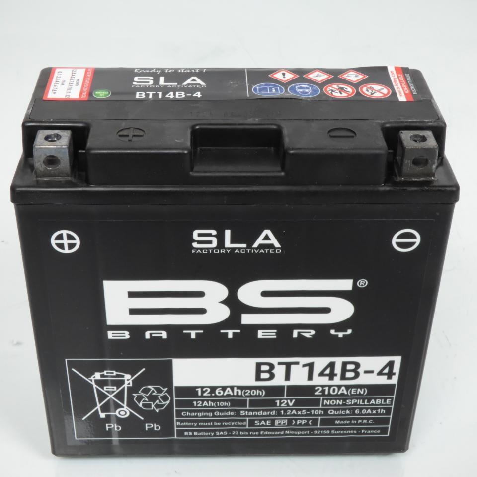 Batterie SLA BS Battery pour Moto Yamaha 1300 FJR 2004 à 2009 YT14B-4 / 12V 12Ah Neuf
