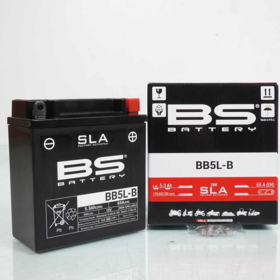 Batterie SLA BS Battery pour Moto Peugeot 50 NK7 2010 à 2013 YB5L-B / 12V 1.6Ah Neuf