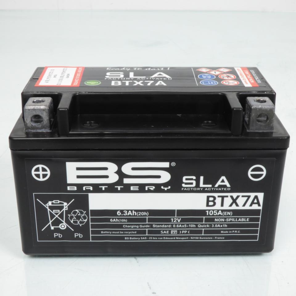 Batterie SLA BS Battery pour Scooter Sym 50 Mio 2005 à 2018 YTX7A-BS / 12V 6Ah Neuf