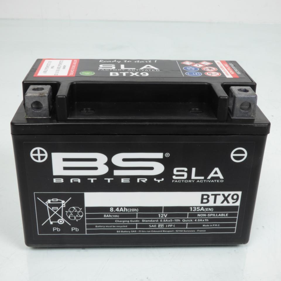 Batterie SLA BS Battery pour Moto KTM 690 Duke R 2013 à 2019 YTX9-BS / 12V 8Ah Neuf