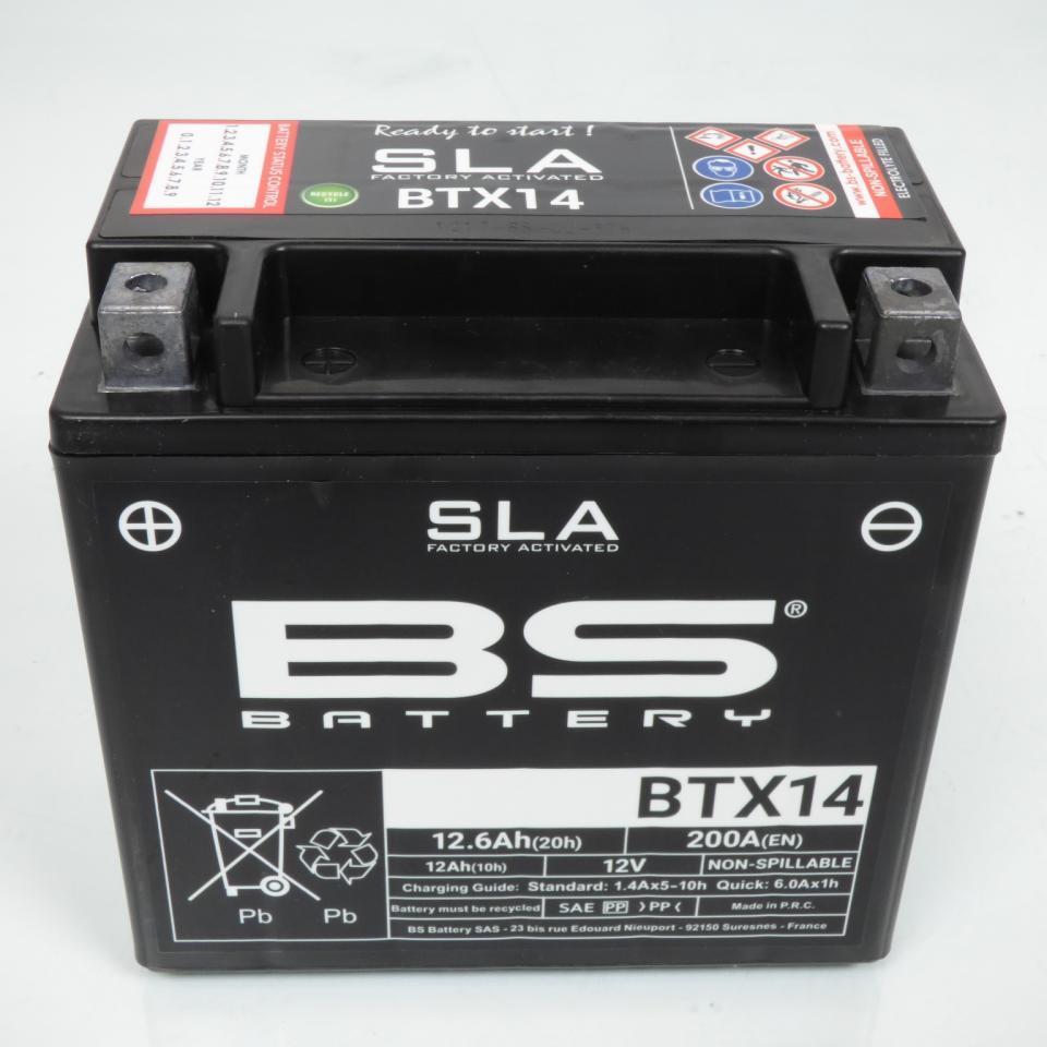 Batterie SLA BS Battery pour Quad Minico 250 Puma Jianshe 2003 à 2005 YTX14-BS / 12V 12Ah Neuf