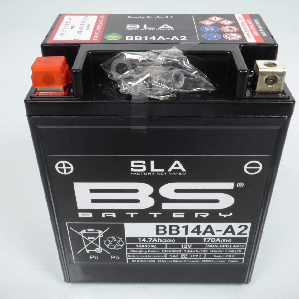 Batterie SLA BS Battery pour Quad Yamaha 250 Yfm X Bear Tracker 1999 à 2004 YB14A-A2 / 12V 14Ah Neuf